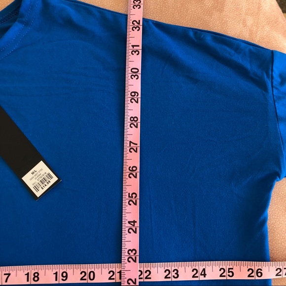 XS/S & M/L BLUE SOFT TUNIC LONG SLEEVE TEE - Picture 4 of 5